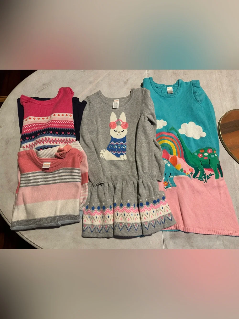 Girls Gymboree sweater dress bundle